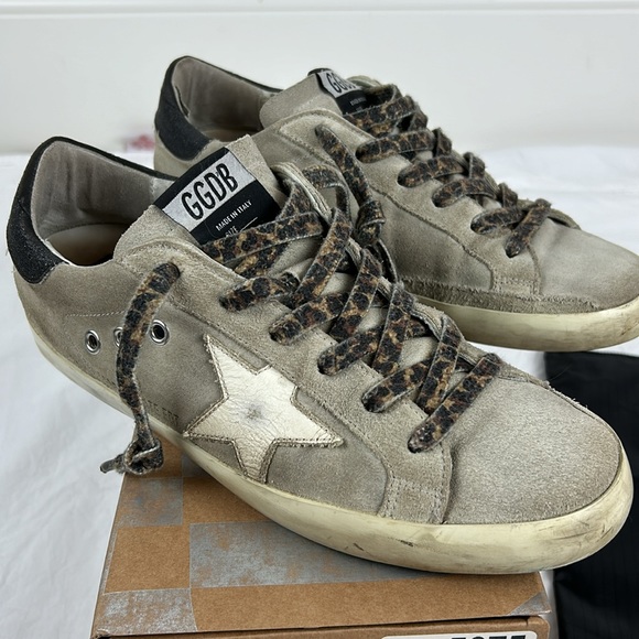 Authentic Golden Goose superstar ice suede leopard lace size 40 (women’s 9.5) - Picture 2 of 9